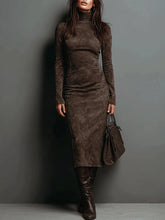 Emma - Elegant Long-Sleeve Midi Dress