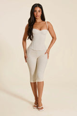 The Brielle Capri Bottoms in Off White