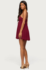 Ariellah Chiffon Babydoll Mini Dress