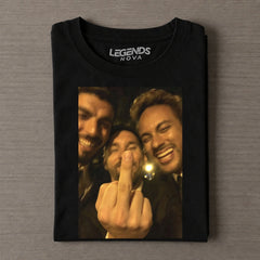 Messi Suarez Neymar MSN Suit Photo Vintage Washed Fan Tee