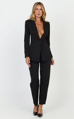Hermie Blazer - Single Breasted Blazer in Black