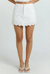 Atelier Eyelet Mini Skirt