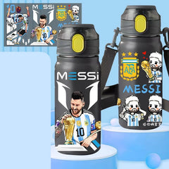 Messi Insulated Sports Water Bottle with Straw Lid