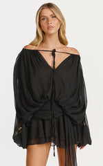Lioness - Elements Mini Dress in Noir