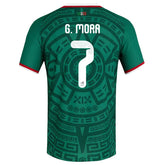 adidas Men's G. Mora Mexico Authentic Home 2026 World Cup Jersey (Bold Green)