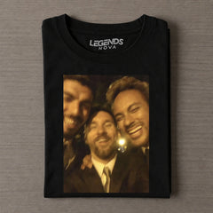 Messi Suarez Neymar MSN Suit Photo Vintage Washed Fan Tee