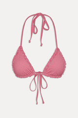 Nick Skimpy Triangle Bikini Top - Ladybug Gingham