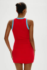 Cuddle Ribbed Tank Top - Cherry