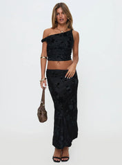 Look At You Go Asymmetrical Set Black