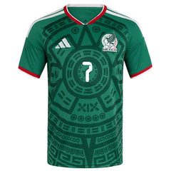 adidas Men's G. Mora Mexico Authentic Home 2026 World Cup Jersey (Bold Green)
