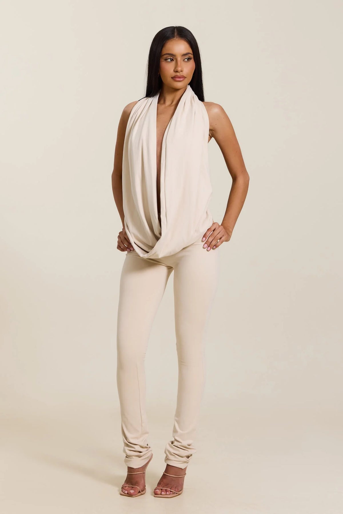 Leia Trousers in Stone