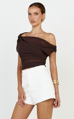 Lyla Shorts - High Waist Tailored Shorts in White