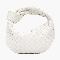 Mini Woven Faux Suede Bag