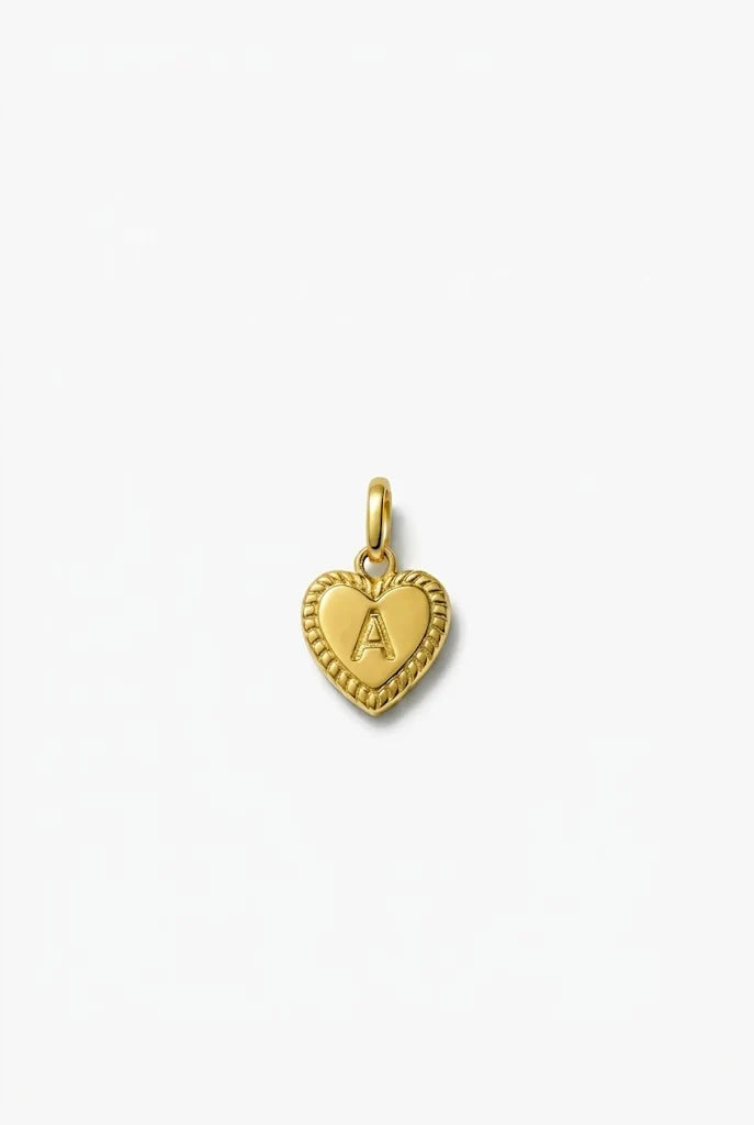 Initial Heart Charm