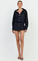Faharra Shirt - Recycled Cotton Denim Shirt in Raw