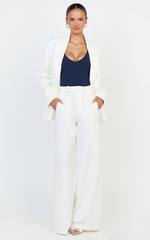 Jamie Bodysuit - V Neck Bodysuit in Navy