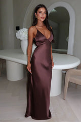Satin Maxi Dress