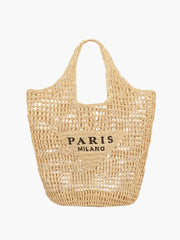 Straw Woven Shoulder Beach Bag