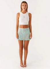 Kandi Mini Skirt - Mint