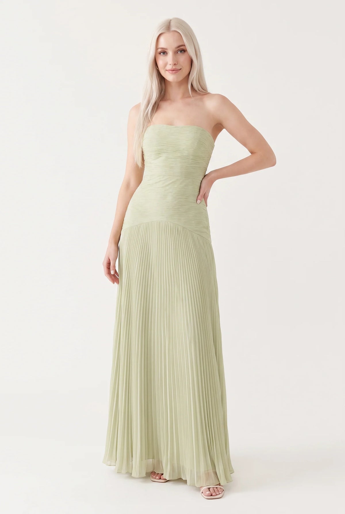 Megan | Sage Green Maxi Dress