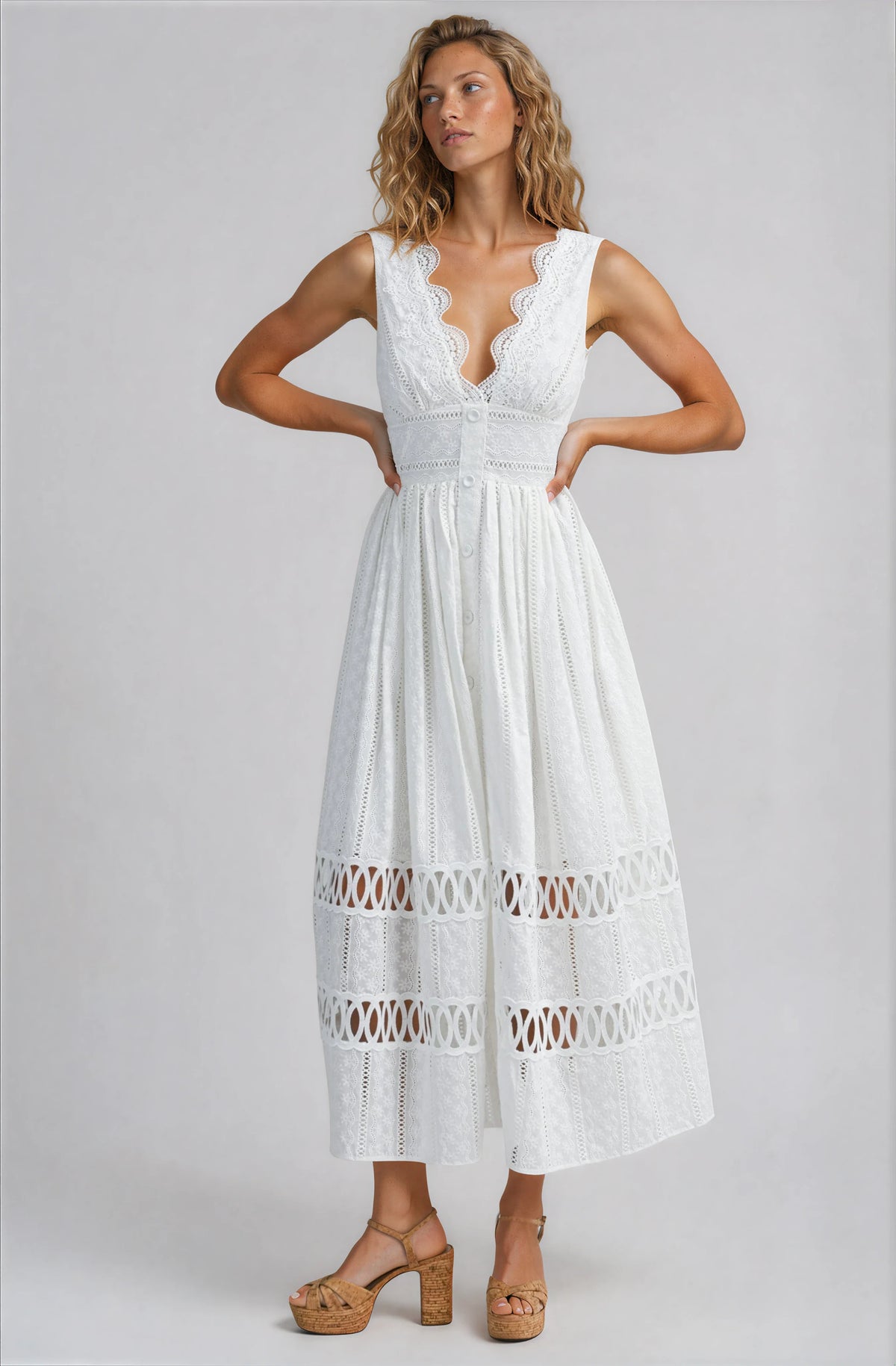 Grace Cotton Midi Dress