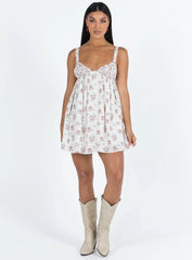 Vance Mini Dress Pink / Floral