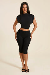 The Brielle Capri Bottoms in Black