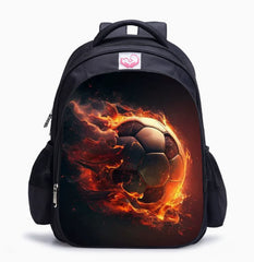 Football School Backpack – Fire Design