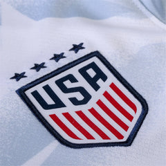 Nike Womens United States 25/26 Home 4 Star Jersey 101 (White/Rush Blue/Challenge Red)