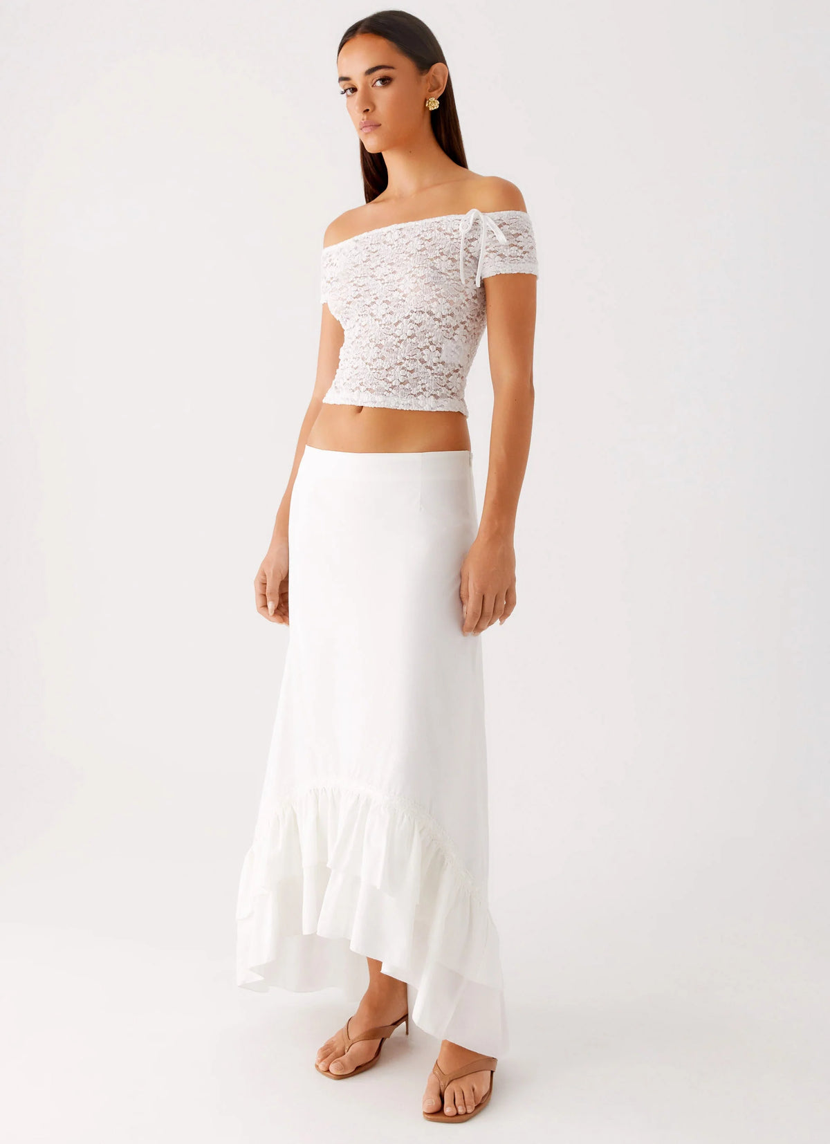 Alessandra Maxi Skirt - White