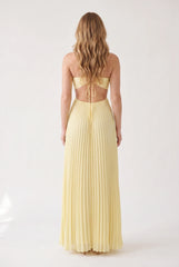 Megan | Halter Neckline Maxi Dress
