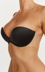 Backless Stick On Bra in Black