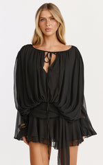 Lioness - Elements Mini Dress in Noir