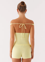 Aliah Knit Top - Yellow