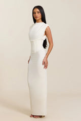 The Sandra Maxi in Cream