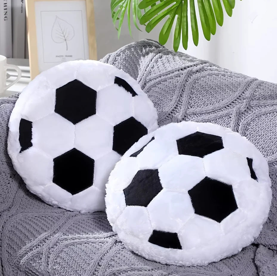 Football Plush Pillow – Soft Decorative Cushion